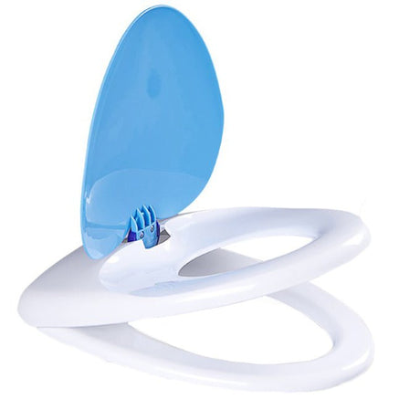 Reductor WC copii portabil, suprafata de siguranta antialunecare, antiderapant, roz, forma ovala, 45Lx38l cm - BUZ.RO