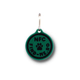 Medalion inteligent NFC Find-Me verde pentru caini si pisici