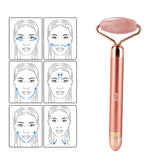 Rola Masaj Facial Electrică din Jad Roz – Lifting, Detoxifiere, Fermitate
