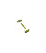 Rola masaj facial antirid, anticearcane, lifting, jad natural, aparat electric, gua sha, verde, 145 mm
