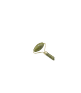 Rola masaj facial antirid, anticearcane, lifting, jad natural, aparat electric, gua sha, verde, 145 mm - BUZ.RO