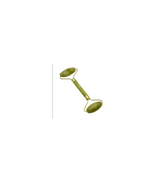 Rola masaj facial antirid, anticearcane, lifting, jad natural, aparat electric, gua sha, verde, 145 mm - BUZ.RO