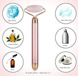 Rola Masaj Facial Electrică din Jad Roz – Lifting, Detoxifiere, Fermitate - BUZ.RO