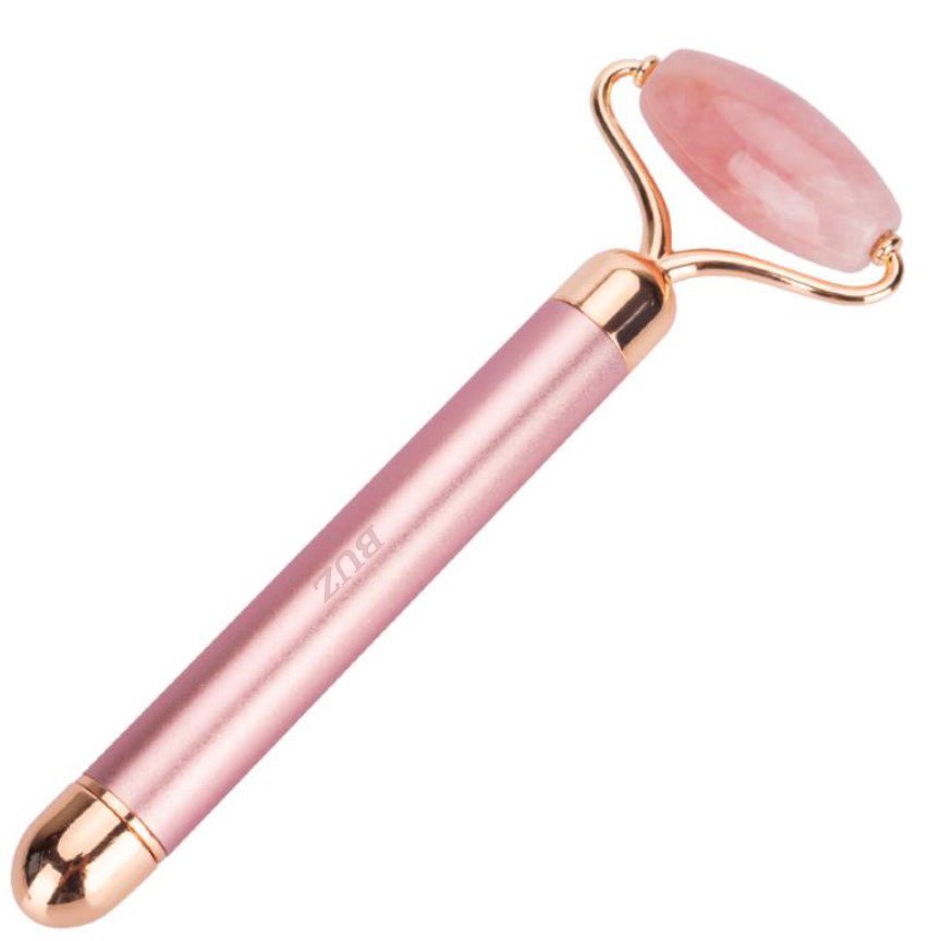 Rola Masaj Facial Electrică din Jad Roz – Lifting, Detoxifiere, Fermitate - BUZ.RO