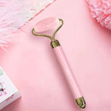 Rola Masaj Facial Electrică din Jad Roz – Lifting, Detoxifiere, Fermitate - BUZ.RO