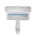 Rola pentru indepartarea scamelor si parului de animale, bidirectionala, albastru, buz