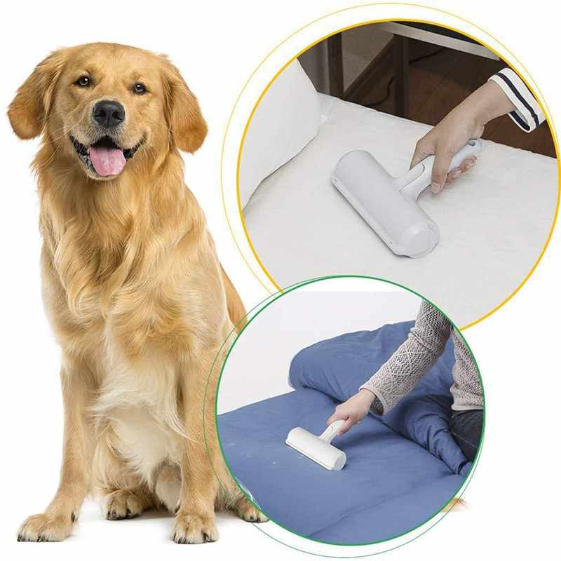 Rola pentru indepartarea scamelor si parului de animale, bidirectionala, rosu