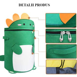 Sac 2in1, pentru depozitare si transport jucarii, diametru 150 cm, model dinozaur - BUZ.RO