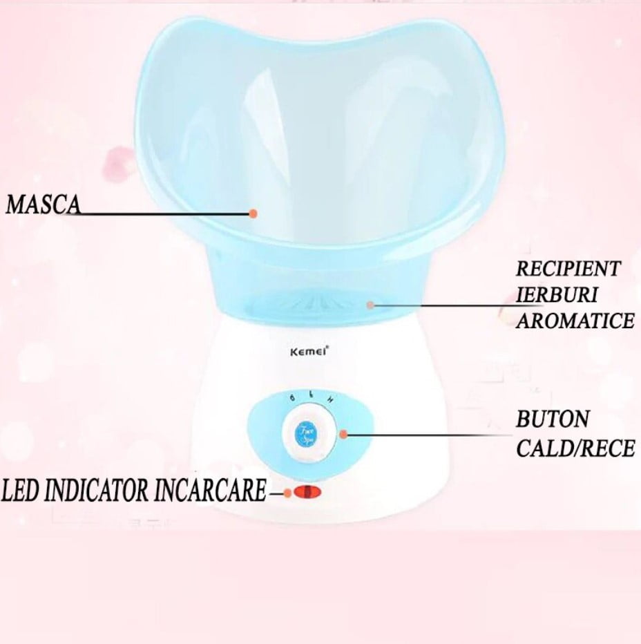Saună Facială Kemei cu Vapori Calzi și Reci – Hidratare, Curățare și Revitalizare Acasă