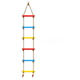 Scara de catarat pentru copii cu 6 trepte colorate cu centura si carlige incluse, max 80kg - BUZ.RO
