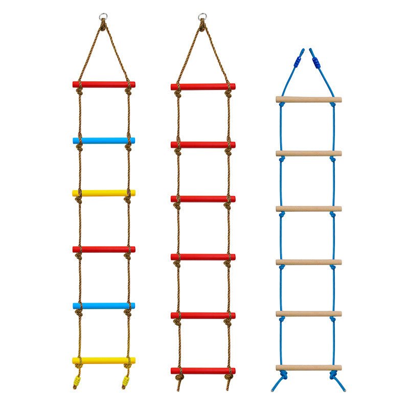 Scara de catarat pentru copii cu 6 trepte colorate cu centura si carlige incluse, max 80kg - BUZ.RO