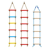Scara de catarat pentru copii cu 6 trepte colorate cu centura si carlige incluse, max 80kg - BUZ.RO