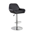 Scaun bar / bucatarie / salon cu inaltime ajustabila, husa piele ecologica , suport picioare - BUZ.RO