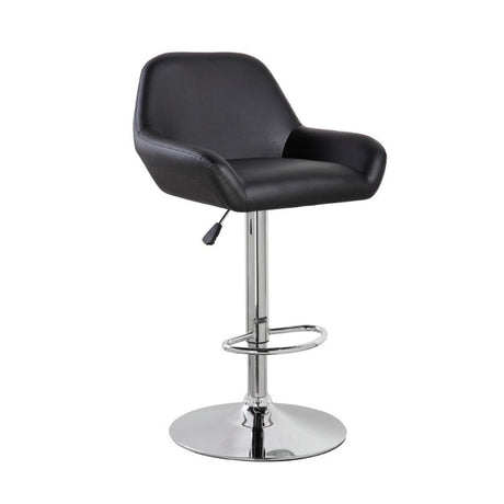 Scaun bar / bucatarie / salon cu inaltime ajustabila, husa piele ecologica , suport picioare - BUZ.RO