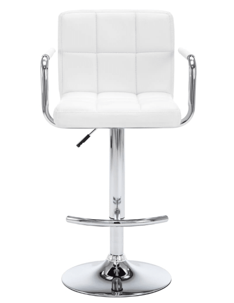 Scaun bar | salon | rotativ cu inaltime reglabila | manere cu husa | piele ecologica - BUZ.RO