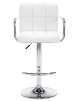 Scaun bar | salon | rotativ cu inaltime reglabila | manere cu husa | piele ecologica - BUZ.RO