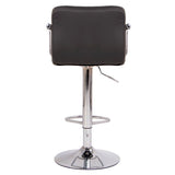 Scaun bar, scaun salon, inaltime reglabila, dimensiuni 116x43cm, negru - BUZ.RO