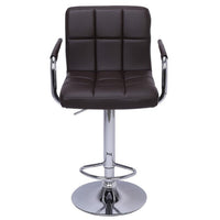 Scaun bar | salon | rotativ cu inaltime reglabila | manere cu husa | piele ecologica