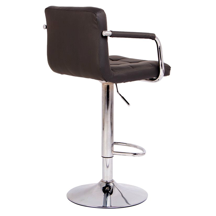 Scaun bar, scaun salon, inaltime reglabila, dimensiuni 116x43cm, negru - BUZ.RO