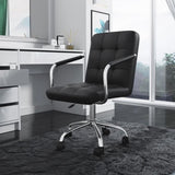Scaun birou, cu roti, inaltime reglabila intre 43-53 cm, 103x42cm, negru