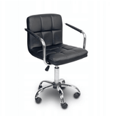 Scaun birou ergonomic cu roți, reglabil pe înălțime 43–53 cm, negru, 103x42 cm - BUZ.RO