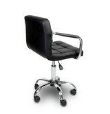 Scaun birou ergonomic cu roți, reglabil pe înălțime 43–53 cm, negru, 103x42 cm - BUZ.RO