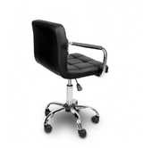 Scaun birou ergonomic cu roți, reglabil pe înălțime 43–53 cm, negru, 103x42 cm - BUZ.RO