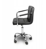 Scaun birou ergonomic cu roți, reglabil pe înălțime 43–53 cm, negru, 103x42 cm - BUZ.RO