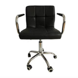 Scaun birou ergonomic cu roți, reglabil pe înălțime 43–53 cm, negru, 103x42 cm - BUZ.RO