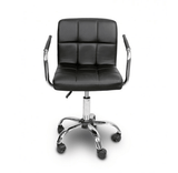 Scaun birou ergonomic cu roți, reglabil pe înălțime 43–53 cm, negru, 103x42 cm - BUZ.RO