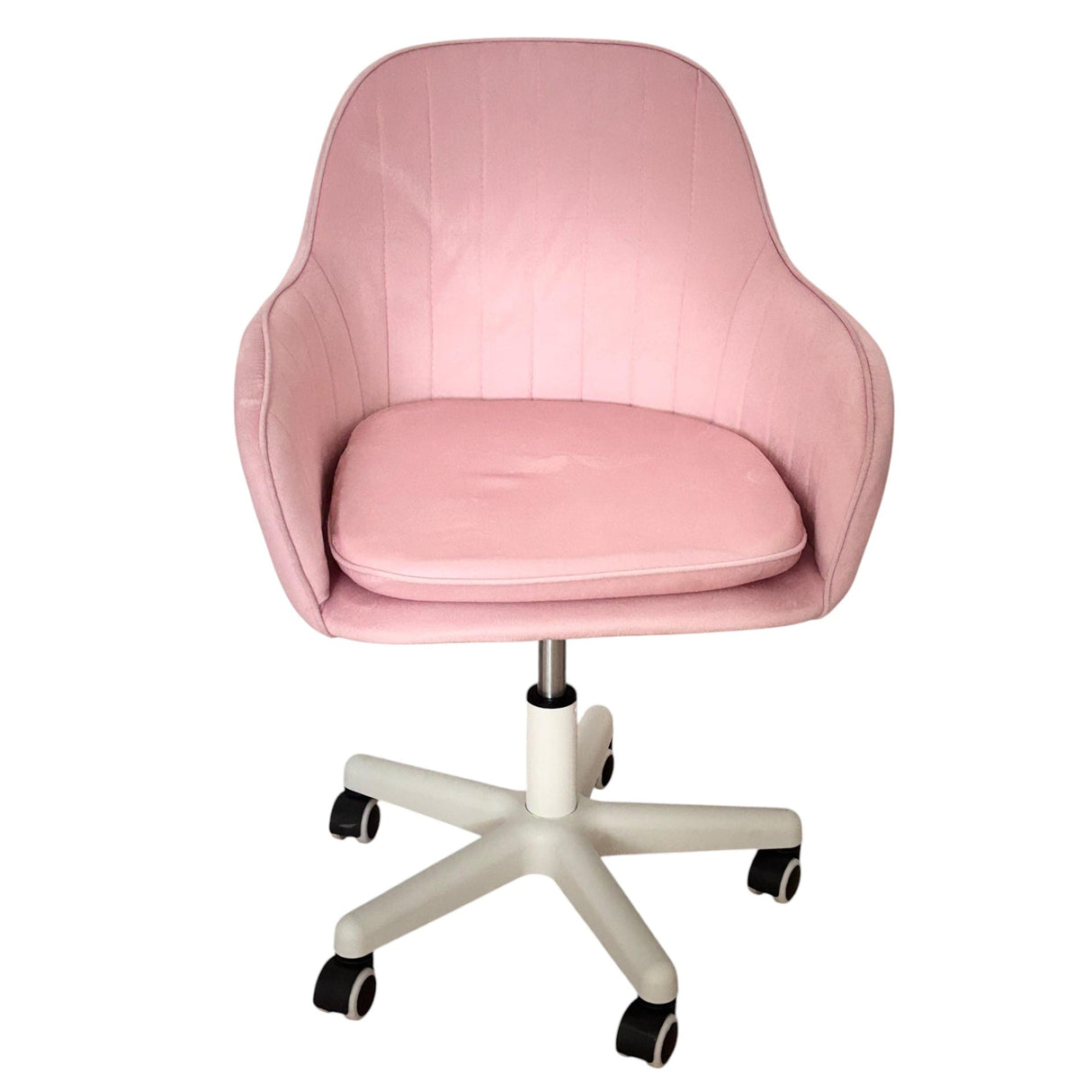 Scaun birou, modern, din catifea, cu inaltime reglabila intre 30 - 40 cm - BUZ.RO