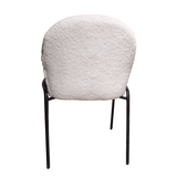 Scaun bucatarie, scaun bar, scaun dining, scaun tapitat, 52x62x87 cm, alb - BUZ.RO