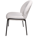 Scaun bucatarie, scaun bar, scaun dining, scaun tapitat, 52x62x87 cm, alb - BUZ.RO