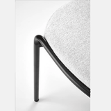 Scaun bucatarie, scaun bar, scaun dining, scaun tapitat, 52x62x87 cm, alb - BUZ.RO