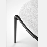 Scaun bucatarie, scaun bar, scaun dining, scaun tapitat, 52x62x87 cm, alb - BUZ.RO