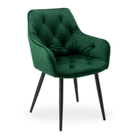 Scaun bucatarie, scaun bar, scaun dining, scaun tapitat, cadru metalic, perna burete, elegant, ergonomic, verde