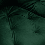 Scaun bucatarie, scaun bar, scaun dining, scaun tapitat, cadru metalic, perna burete, elegant, ergonomic, verde - BUZ.RO