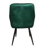 Scaun bucatarie, scaun bar, scaun dining, scaun tapitat, cadru metalic, perna burete, elegant, ergonomic, verde - BUZ.RO