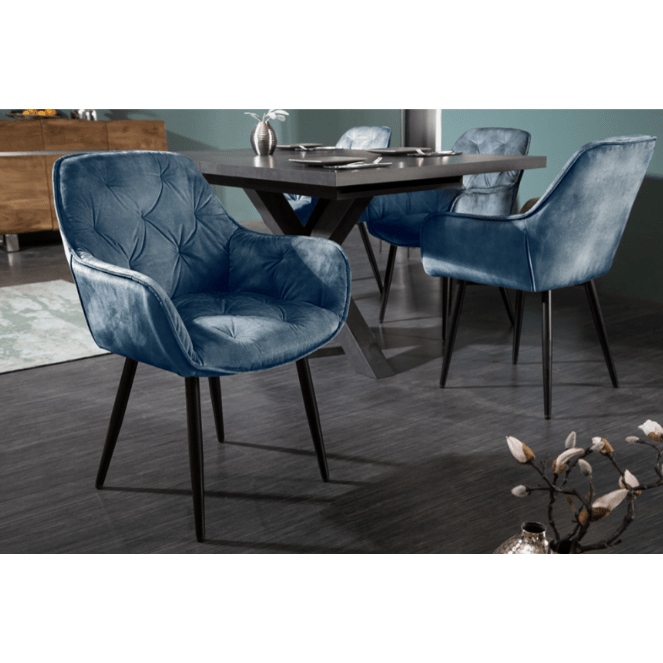 Scaun bucatarie/dinning/sufragerie, modern, din catifea premium, elegant, ergonomic, 83X 57X 58 CM, buz - BUZ.RO