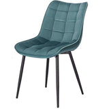 Scaun catifea, scaun bucatarie, scaun bar, scaun dining, scaun tapitat, cadru metalic, perna burete, elegant, ergonomic 85.5x 46 cm - BUZ.RO