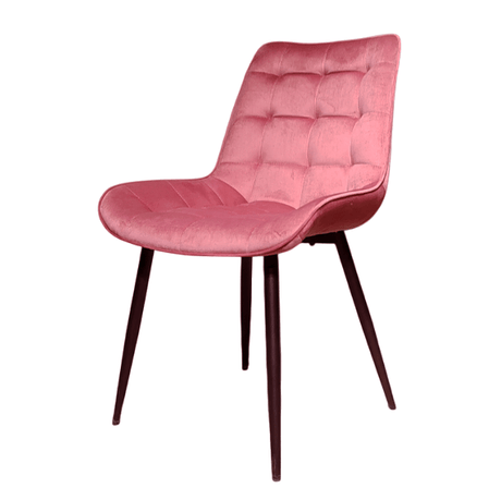 Scaun catifea, scaun bucatarie, scaun bar, scaun dining, scaun tapitat, cadru metalic, perna burete, elegant, ergonomic 85.5x 46 cm - BUZ.RO