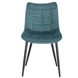 Scaun catifea, scaun bucatarie, scaun bar, scaun dining, scaun tapitat, cadru metalic, perna burete, elegant, ergonomic 85.5x 46 cm - BUZ.RO