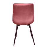 Scaun catifea, scaun bucatarie, scaun bar, scaun dining, scaun tapitat, cadru metalic, perna burete, elegant, ergonomic 85.5x 46 cm - BUZ.RO