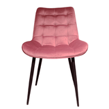 Scaun catifea, scaun bucatarie, scaun bar, scaun dining, scaun tapitat, cadru metalic, perna burete, elegant, ergonomic 85.5x 46 cm - BUZ.RO