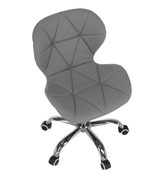 Scaun cu roti si inaltime reglabila pentru salon, cosmetica, birou, Gri - BUZ.RO