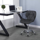 Scaun cu roti si inaltime reglabila pentru salon, cosmetica, birou, Negru/ALB - BUZ.RO