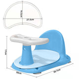 Scaun de baie pentru bebe, cu husa antiderapanta pentru cadita, universal, +6 luni - BUZ.RO