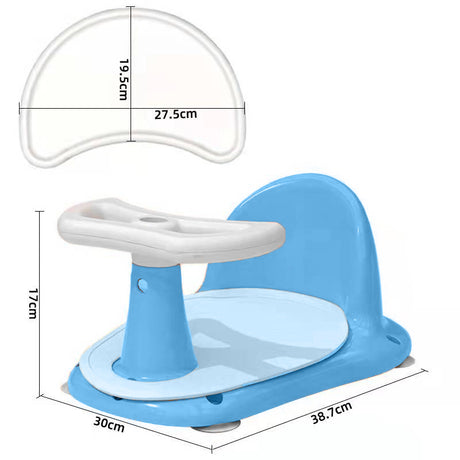 Scaun de baie pentru bebe, cu husa antiderapanta pentru cadita, universal, +6 luni