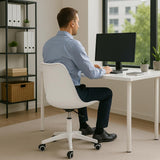 Scaun de birou, modern, cu spatar transparent, inaltime reglabila intre 40 - 50 cm - BUZ.RO