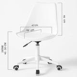 Scaun de birou, modern, cu spatar transparent, inaltime reglabila intre 40 - 50 cm - BUZ.RO